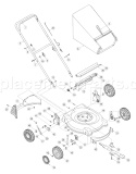 Page A Diagram and Parts List for 11A-428Q713 2005 Yard Man Lawn Mower